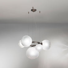 Load image into Gallery viewer, Puppet Ring Pendant Light in Detail.
