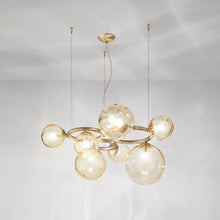 Load image into Gallery viewer, Puppet Ring Pendant Light in Detail.
