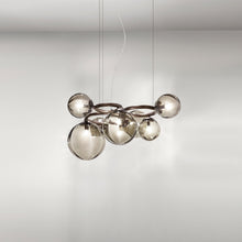 Load image into Gallery viewer, Puppet Ring Pendant Light in Detail.
