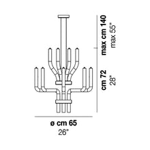 Load image into Gallery viewer, Stardust Pendant Light - line drawing.
