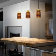 Load image into Gallery viewer, Tread Pendant Light in dining room.
