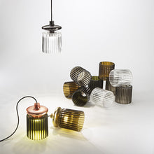 Load image into Gallery viewer, Tread Pendant Light in Detail.
