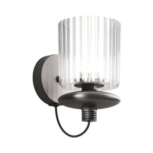 Load image into Gallery viewer, Tread Wall Light in Matt Bronze/Crystal Transparent.
