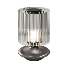 Load image into Gallery viewer, Tread Table Lamp in Matt Bronze/Crystal Transparent.
