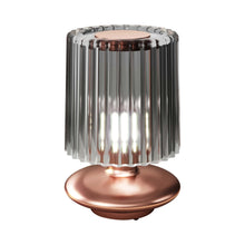 Load image into Gallery viewer, Tread Table Lamp in Matt Copper/Smoky Transparent.
