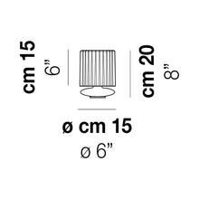 Load image into Gallery viewer, Tread Table Lamp - line drawing.
