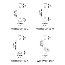 Load image into Gallery viewer, Withwhite Pendant Light - line drawing.
