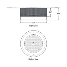Load image into Gallery viewer, Ace LED Flush Mount Ceiling Light - line drawing.
