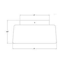 Load image into Gallery viewer, Acme Flush Mount Ceiling Light - line drawing.
