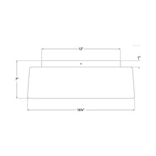 Load image into Gallery viewer, Acme Flush Mount Ceiling Light - line drawing.
