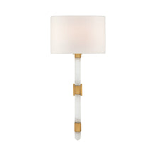 Load image into Gallery viewer, Adaline Tail Wall Light in Antique-Burnished Brass (Medium).
