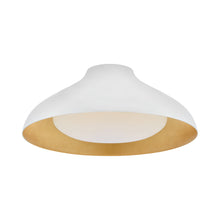 Load image into Gallery viewer, Agnes LED Flush Mount Ceiling Light in Plaster White (Large).
