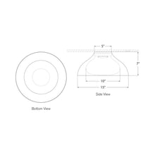 Load image into Gallery viewer, Agnes LED Flush Mount Ceiling Light - line drawing.
