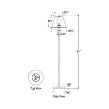 Load image into Gallery viewer, Aiden Accent Floor Lamp - line drawing.
