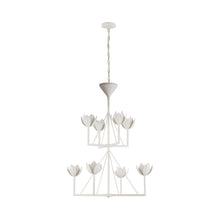 Load image into Gallery viewer, Alberto Chandelier in Plaster White (2-Tier/Small).
