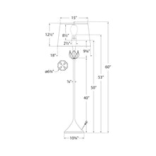 Load image into Gallery viewer, Alberto Floor Lamp - line drawing.
