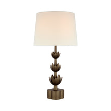 Load image into Gallery viewer, Alberto Table Lamp in Decorative/Antique Bronze Leaf.
