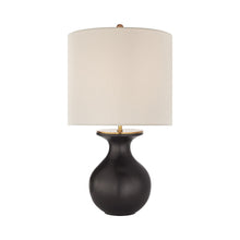 Load image into Gallery viewer, Albie Table Lamp in Metallic Black.
