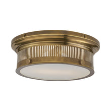 Load image into Gallery viewer, Alderly Flush Mount Ceiling Light in Antique Brass (Small).
