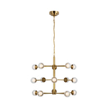 Load image into Gallery viewer, Alloway LED Chandelier in Soft Brass (Small).
