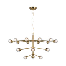 Load image into Gallery viewer, Alloway LED Chandelier in Soft Brass (Large).
