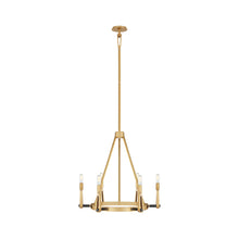 Load image into Gallery viewer, Alpha Chandelier in Hand-Rubbed Antique Brass/Bronze/Without Shade (Medium).
