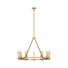Load image into Gallery viewer, Alpha Chandelier in Hand-Rubbed Antique Brass/Bronze/Without Shade (Grande).
