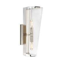 Load image into Gallery viewer, Alpine Bath Wall Light in Polished Nickel/Clear (Large).
