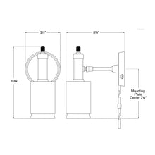 Load image into Gallery viewer, Anders Adjustable Wall Light - line drawing.
