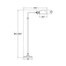 Load image into Gallery viewer, Apothecary Floor Lamp - line drawing.
