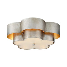 Load image into Gallery viewer, Arabelle Flush Mount Ceiling Light in Burnished Silver Leaf (Large).
