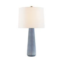Load image into Gallery viewer, Athens Table Lamp in Polar Blue Crackle.
