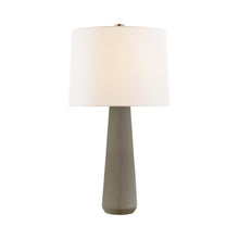 Load image into Gallery viewer, Athens Table Lamp in Shellish Gray.
