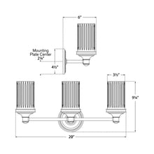 Load image into Gallery viewer, Ava Vanity Wall Light - line drawing.
