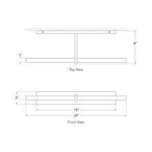 Load image into Gallery viewer, Axis LED Picture Light - line drawing.
