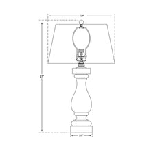 Load image into Gallery viewer, Balustrade Table Lamp - line drawing.
