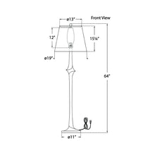 Load image into Gallery viewer, Bates Floor Lamp - line drawing.
