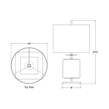 Load image into Gallery viewer, Beekman Table Lamp - line drawing.
