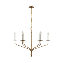 Load image into Gallery viewer, Belfair LED Chandelier in Gilded Iron (6-Light).
