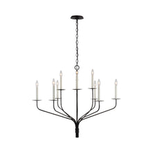 Load image into Gallery viewer, Belfair LED Chandelier in Aged Iron (9-Light).
