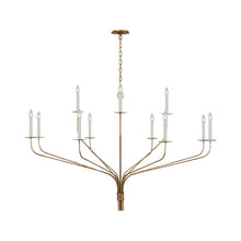Load image into Gallery viewer, Belfair LED Chandelier in Gilded Iron (12-Light).
