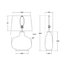Load image into Gallery viewer, Beton Table Lamp - line drawing.
