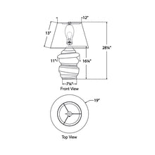 Load image into Gallery viewer, Bingley LED Table Lamp - line drawing.
