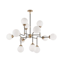 Load image into Gallery viewer, Bistro Medium Chandelier in Hand-Rubbed Antique Brass.
