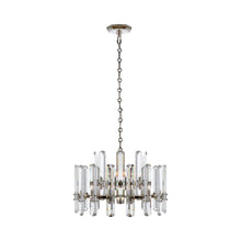 Load image into Gallery viewer, Bonnington Chandelier in Polished Nickel/Crystal (Small).
