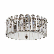 Load image into Gallery viewer, Bonnington Flush Mount Ceiling Light in Polished Nickel/Crystal (Medium).
