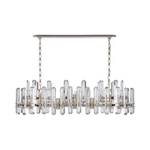 Load image into Gallery viewer, Bonnington Linear Chandelier in Polished Nickel/Crystal.
