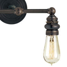 Load image into Gallery viewer, Boston Double Wall Light in Detail.
