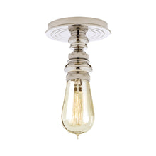 Load image into Gallery viewer, Boston Flush Mount Ceiling Light in Polished Nickel/Without Glass.
