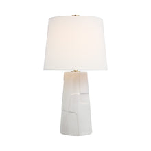 Load image into Gallery viewer, Braque LED Table Lamp in Mixed White.

